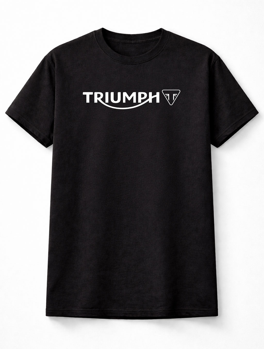 Triumph Logo Graphic Unisex Motorcycle Biker Classic Black T-Shirt