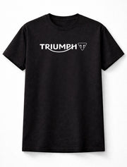 Triumph Logo Graphic Unisex Motorcycle Biker Classic Black T-Shirt