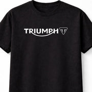 Triumph Logo Graphic Unisex Motorcycle Biker Classic Black T-Shirt