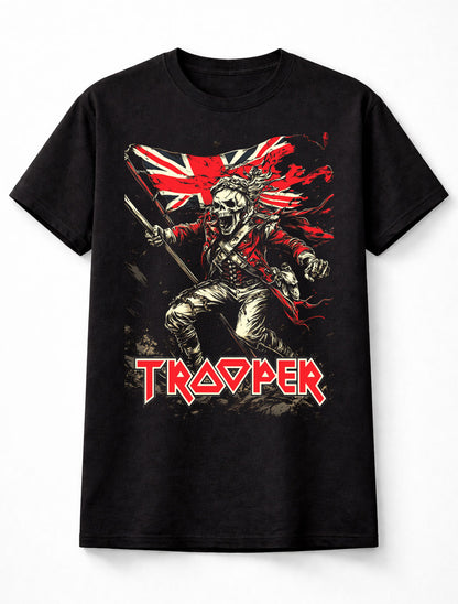 Iron Maiden The Trooper Eddie Union Jack Heavy Metal Rock Band Unisex T-Shirt