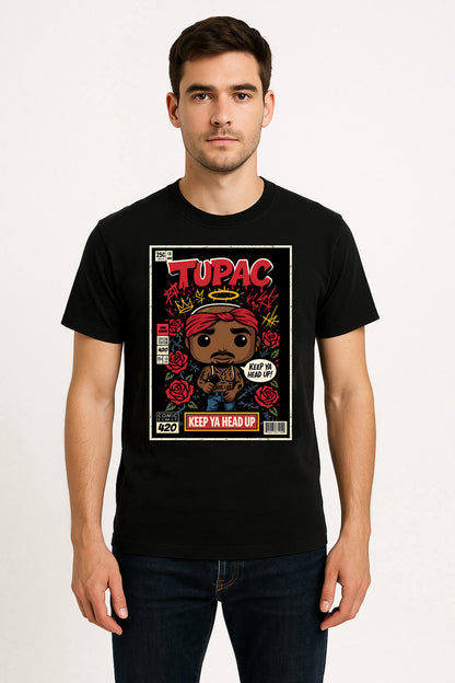 Tupac All Eyez On Me Hip Hop Funko Pop Style Unisex T-Shirt