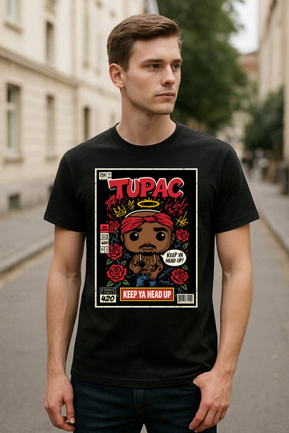 Tupac All Eyez On Me Hip Hop Funko Pop Style Unisex T-Shirt