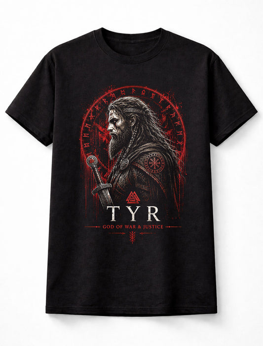 Tyr Norse God Of War Viking Runes Mythology Unisex T-Shirt