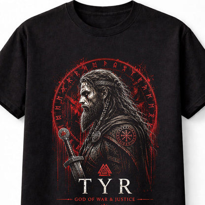 Tyr Norse God Of War Viking Runes Mythology Unisex T-Shirt