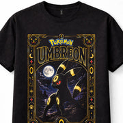 Pokemon Umbreon Eevee Evolution Dark Type Gaming Anime Black Unisex T-Shirt