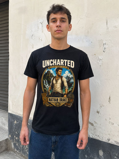 Uncharted Nathan Drake Treasure Hunter Adventure Gamer Unisex T-Shirt