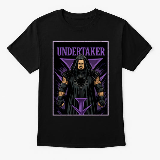 The Undertaker T-Shirt Undertaker Icon Gothic Unisex Black Graphic Tee