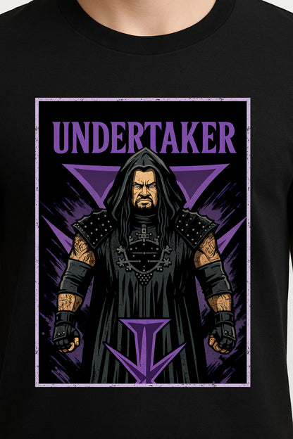 The Undertaker T-Shirt Undertaker Icon Gothic Unisex Black Graphic Tee