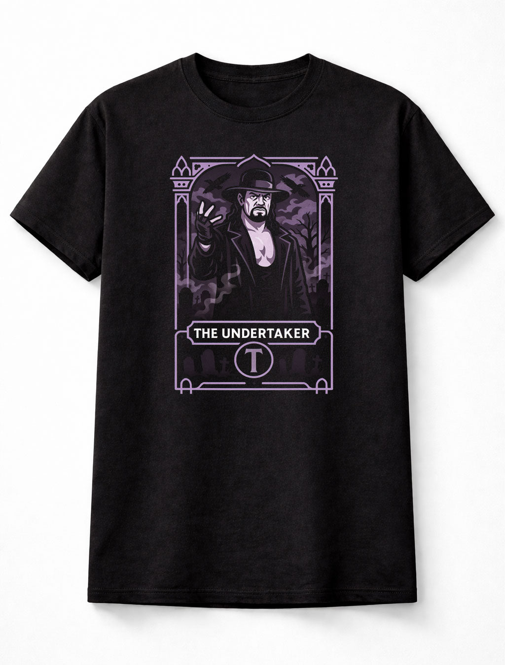 The Undertaker WWE T-Shirt Gothic Wrestling Unisex Black Graphic Tee