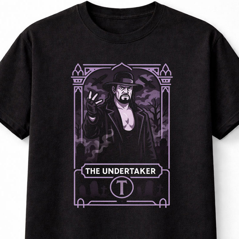 The Undertaker WWE T-Shirt Gothic Wrestling Unisex Black Graphic Tee