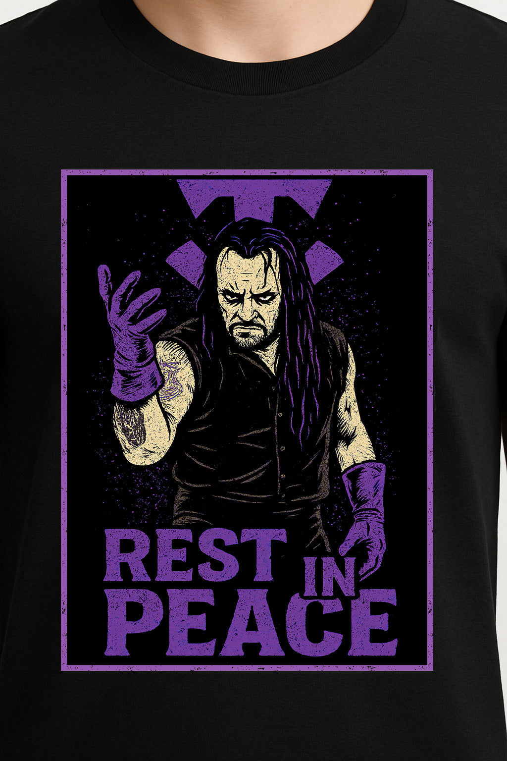 The Undertaker T-Shirt Rest In Peace Wrestling WWE WWF Gothic Unisex Black Graphic Tee