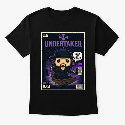 The Undertaker “Rest in Peace” Pop Comic Wrestling Unisex T-Shirt Deadman Rising Edition