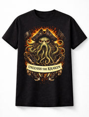 Kraken Pirate Cthulhu Sea Monster Horror Graphic Unisex T-Shirt
