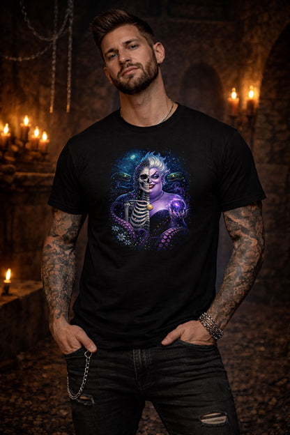 Ursula Gothic T Shirt Dark Sea Witch Skeleton Fantasy Unisex Graphic Tee