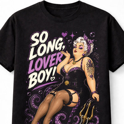 Tattoo Sea Witch Ursula Pin Up Retro Rockabilly Retro Fairytale Unisex T-Shirt