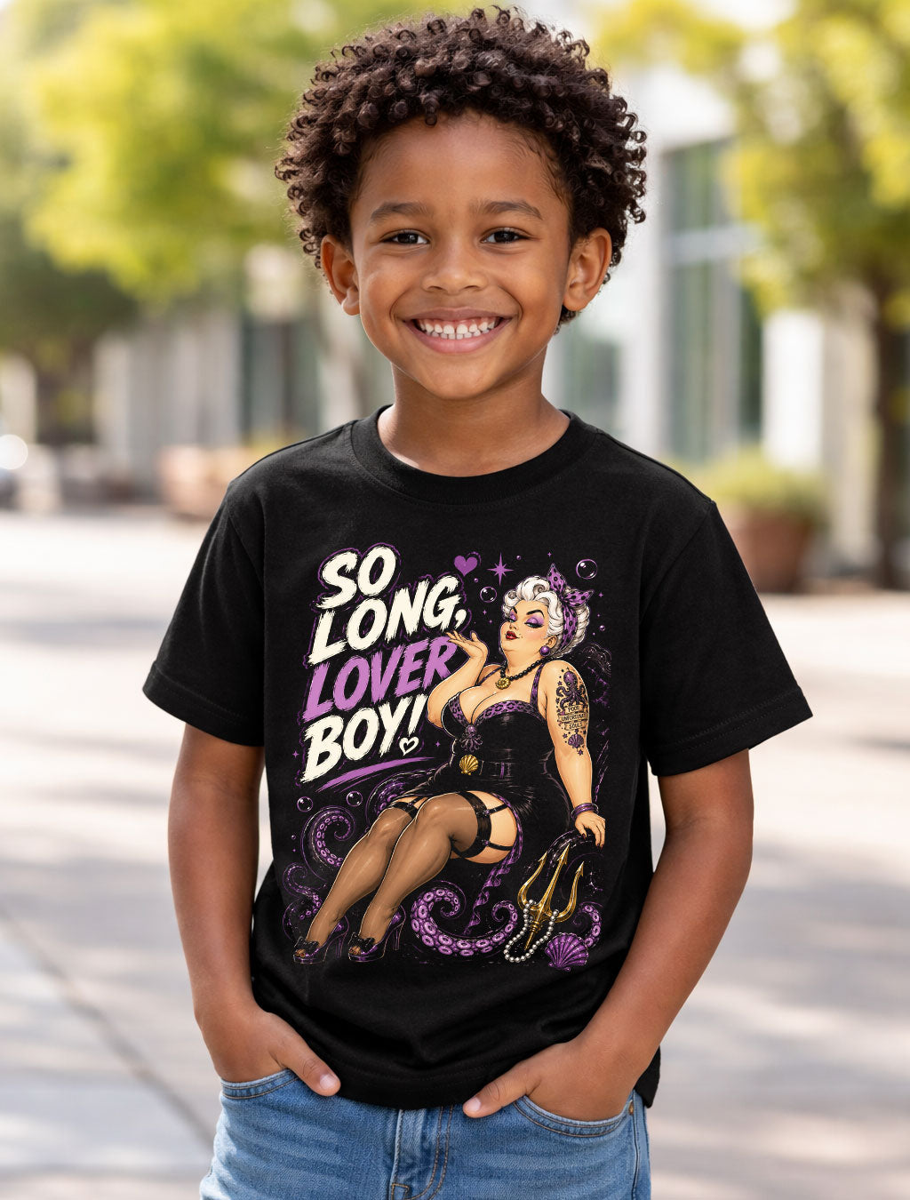Tattoo Sea Witch Ursula Pin Up Retro Rockabilly Retro Fairytale Unisex T-Shirt