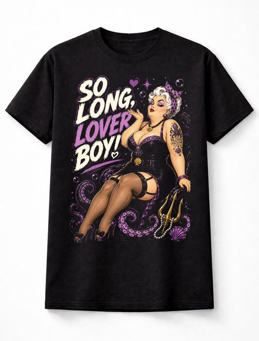Tattoo Sea Witch Ursula Pin Up Retro Rockabilly Retro Fairytale Unisex T-Shirt