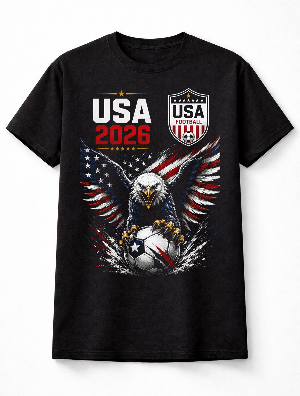 USA Football 2026 Eagle Soccer Fan Supporter Graphic Unisex T-Shirt