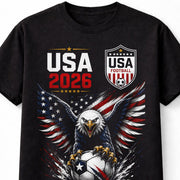 USA Football 2026 Eagle Soccer Fan Supporter Graphic Unisex T-Shirt