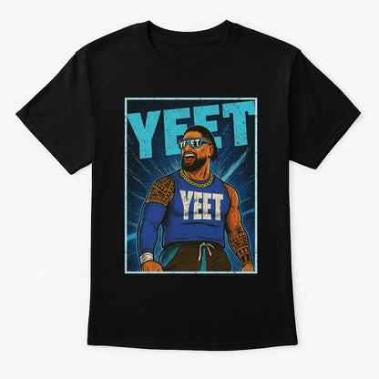 Jey Uso T-Shirt Yeet Wrestling WWE Superstar Unisex Black Graphic Tee