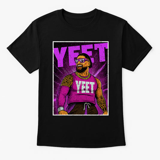 Jey Uso “YEET” Wrestling Unisex T-Shirt Purple Power Edition