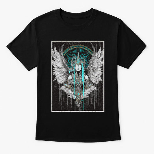 Valkyrie Ascendant Norse Myth Angelic Warrior Gothic Fantasy Unisex T-Shirt