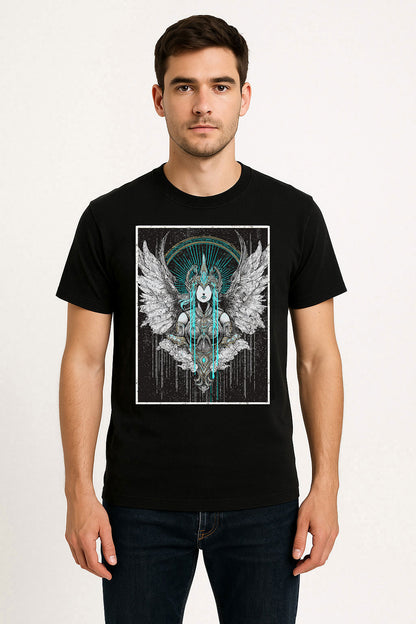 Valkyrie Ascendant Norse Myth Angelic Warrior Gothic Fantasy Unisex T-Shirt