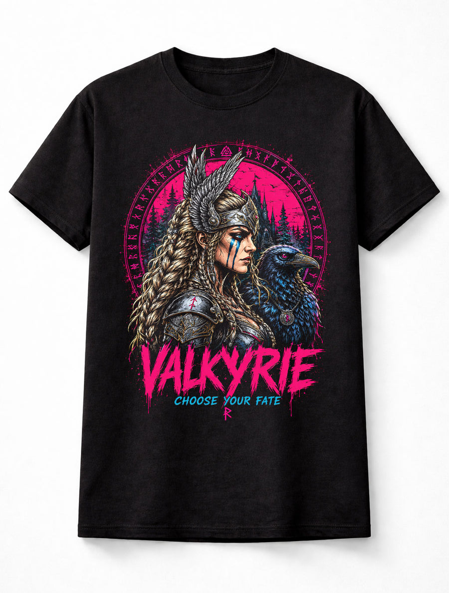 Valkyrie Viking Warrior Raven Norse Mythology Unisex T-Shirt