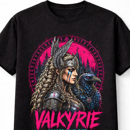 Valkyrie Viking Warrior Raven Norse Mythology Unisex T-Shirt
