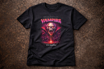 Vampire Skull Unisex Toxic Gothic Horror Graphic T-Shirt Dark Blood Art Tee