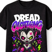 Vampire Monster Horror Gothic Bat Neon Graphic Unisex T-Shirt