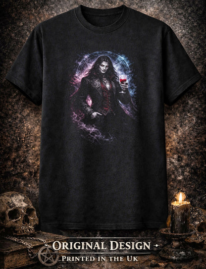 Vampire T-Shirt Dark Fantasy Gothic Aristocrat Unisex Black Graphic Tee