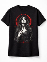 Vampire Queen Gothic Horror Blood Moon Dark Fantasy Unisex T-Shirt