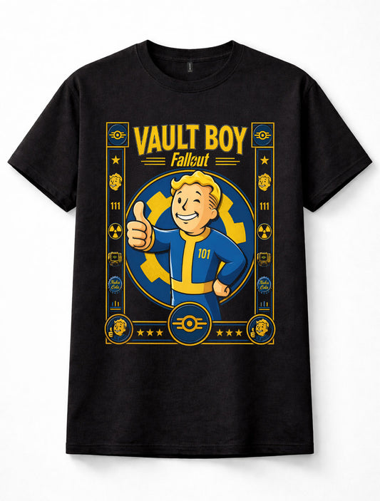 Fallout Vault Boy Vault 101 Gamer Graphic Unisex T-Shirt