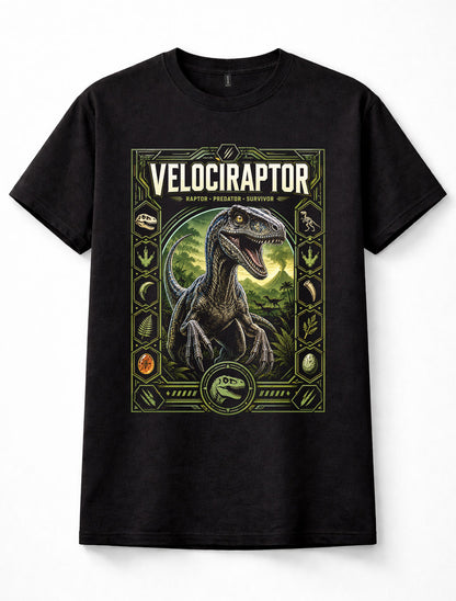 Velociraptor Raptor Dinosaur Prehistoric Graphic Unisex T-Shirt