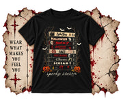 Spooky Season Horror Movie VHS Tapes Retro Halloween Film Unisex T-Shirt