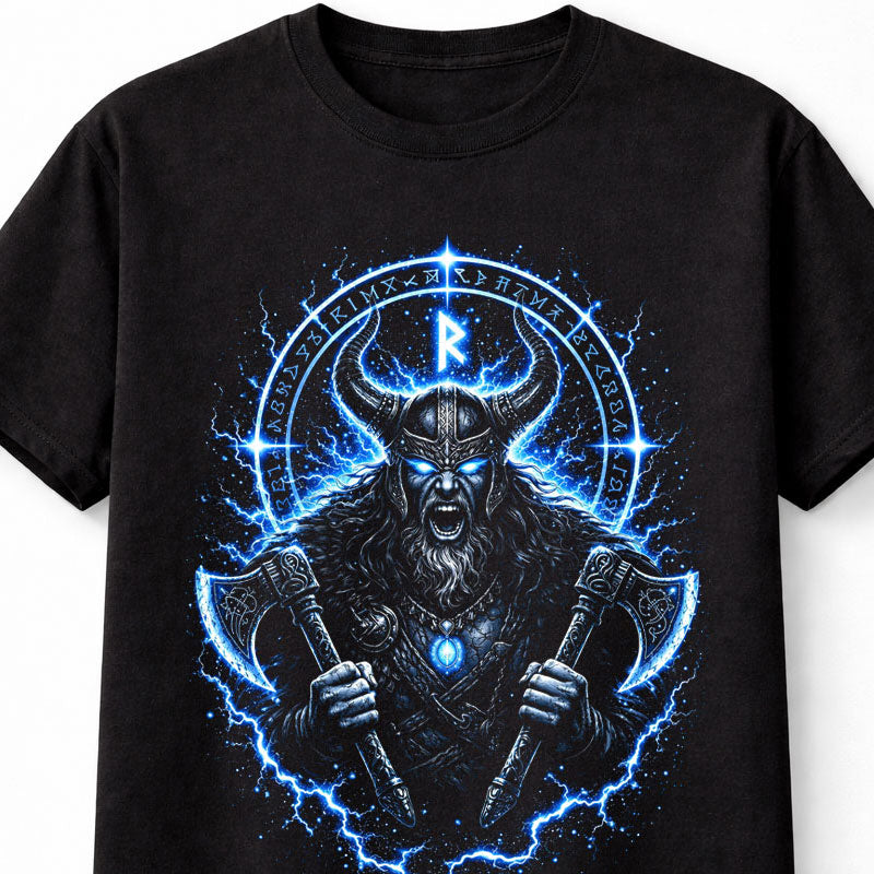 Viking Warrior Norse Axe Berserker Graphic Unisex T-Shirt