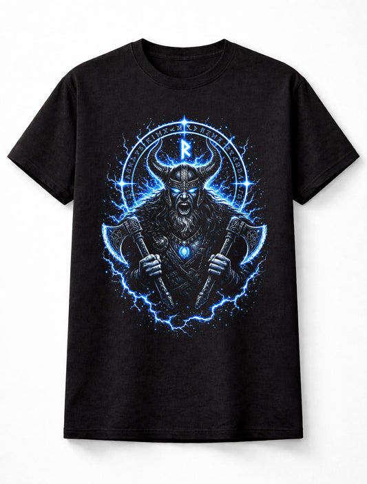 Viking Warrior Norse Axe Berserker Graphic Unisex T-Shirt
