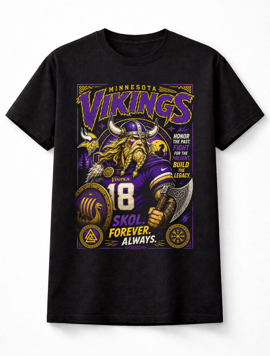 Minnesota Vikings NFL Football Fan Gift Skol Forever Unisex T-Shirt