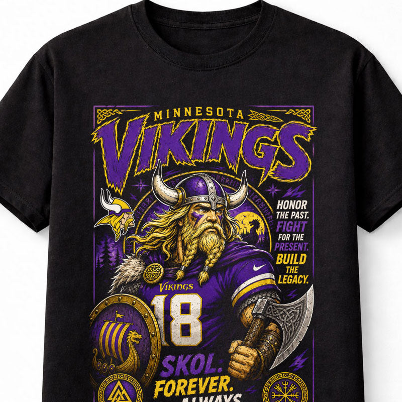 Minnesota Vikings NFL Football Fan Gift Skol Forever Unisex T-Shirt