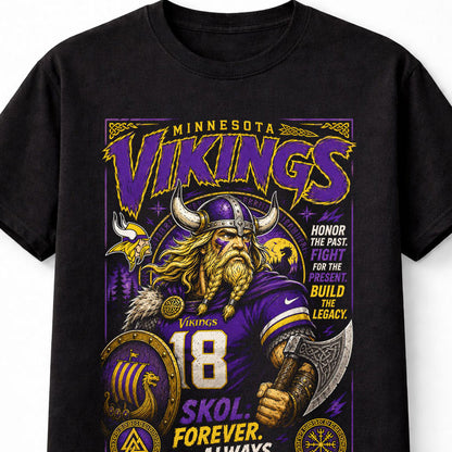 Minnesota Vikings NFL Football Fan Gift Skol Forever Unisex T-Shirt