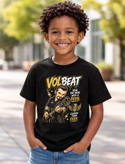 Volbeat Seal The Deal With A Devil Graphic T-Shirt Rockabilly Metal Band Fan Tee Rock Music Lyrics Shirt Adult & Kids Unisex T-Shirt