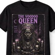 Voodoo Queen Gothic Horror VHS Occult Skull Witch Unisex T-Shirt