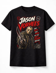 Jason Voorhees Friday the 13th Horror Slasher Graphic Tee Killer Mask Shirt Unisex Adults & Kids T-Shirt