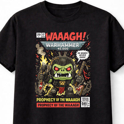 Ork Warhammer 40,000 T-Shirt WAAAGH Gaming Unisex Black Graphic Tee