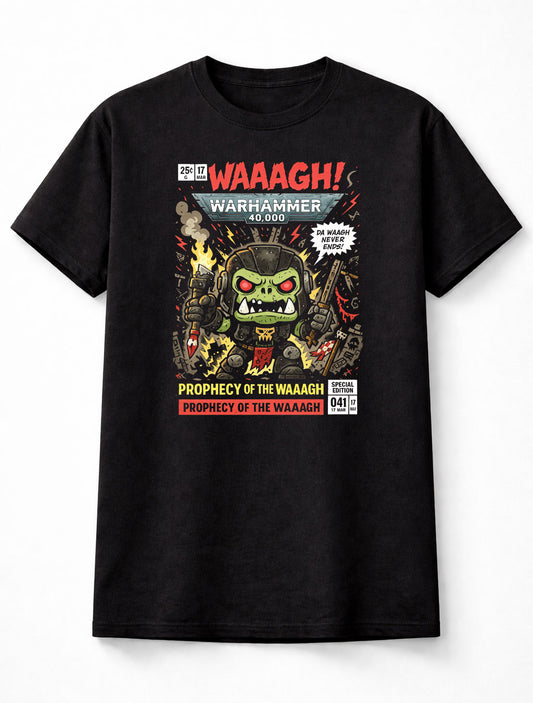 Ork Warhammer 40,000 T-Shirt WAAAGH Gaming Unisex Black Graphic Tee