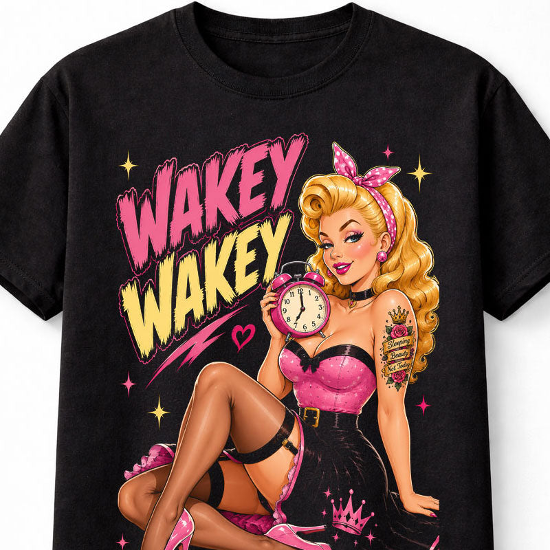 Tattoo Sleeping Beauty Princess Pin Up Rockabilly Retro Fairytale Unisex T-Shirt