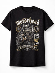Motörhead Warpig Graphic T-Shirt Ace of Spades Rock Band Tee Born to Lose Live to Win Heavy Metal Adults & Kids Unisex T-Shirt