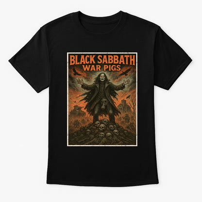 Black Sabbath War Pigs Unisex T-Shirt Classic Heavy Metal Rock Tee