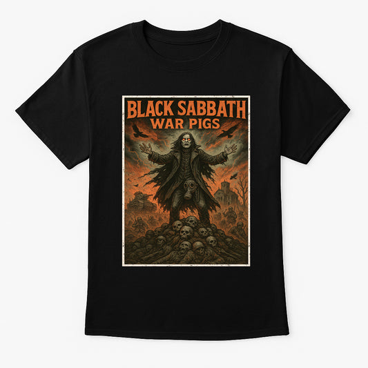 Black Sabbath War Pigs Unisex T-Shirt Classic Heavy Metal Rock Tee